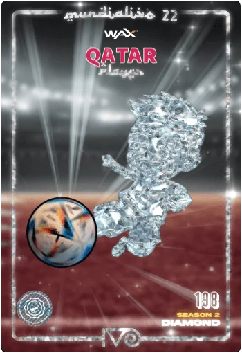 Carta Diamond Ivo jugador de Qatar del MundialIvo 2022 del Ivoverso