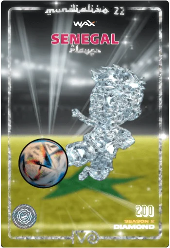 Carta Diamond Ivo jugador de Senegal del MundialIvo 2022 del Ivoverso