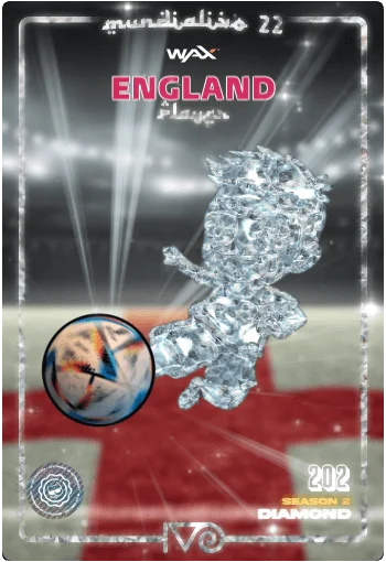 Carta Diamond Ivo jugador de England del MundialIvo 2022 del Ivoverso