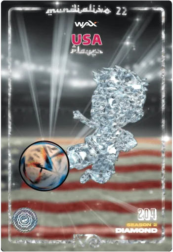 Carta Diamond Ivo jugador de USA del MundialIvo 2022 del Ivoverso