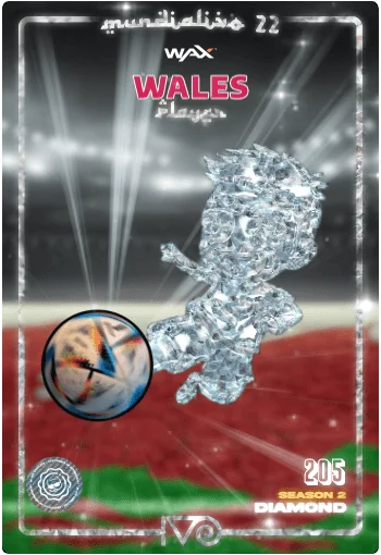 Carta Diamond Ivo jugador de Wales del MundialIvo 2022 del Ivoverso