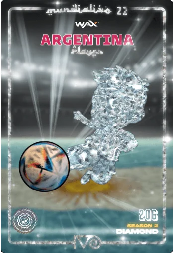 Carta Diamond Ivo jugador de Argentina del MundialIvo 2022 del Ivoverso