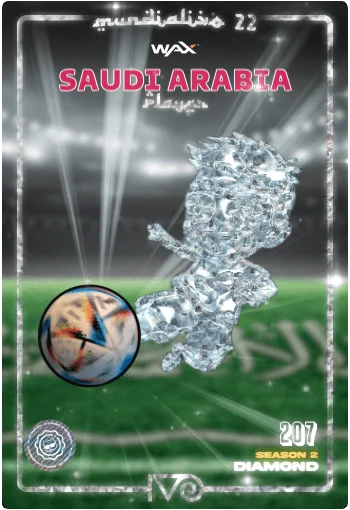 Carta Diamond Ivo jugador de Arabia Saudi del MundialIvo 2022 del Ivoverso