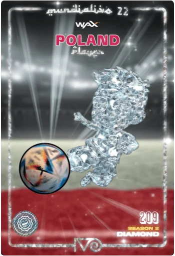 Carta Diamond Ivo jugador de Poland del MundialIvo 2022 del Ivoverso