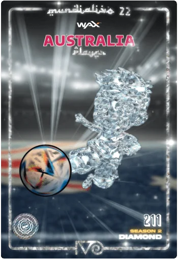 Carta Diamond Ivo jugador de Australia del MundialIvo 2022 del Ivoverso