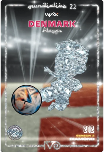 Carta Diamond Ivo jugador de Denmark del MundialIvo 2022 del Ivoverso