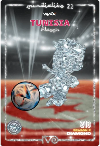 Carta Diamond Ivo jugador de Tunisia del MundialIvo 2022 del Ivoverso