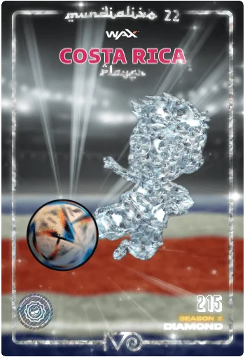 Carta Diamond Ivo jugador de Costa Rica del MundialIvo 2022 del Ivoverso