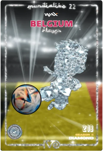 Carta Diamond Ivo jugador de Belgium del MundialIvo 2022 del Ivoverso
