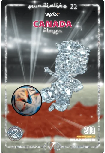 Carta Diamond Ivo jugador de Canada del MundialIvo 2022 del Ivoverso