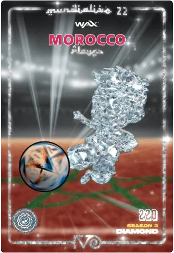 Carta Diamond Ivo jugador de Morocco del MundialIvo 2022 del Ivoverso