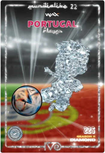 Carta Diamond Ivo jugador de Portugal del MundialIvo 2022 del Ivoverso